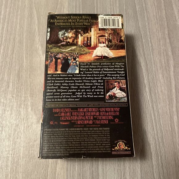 Gone With the Wind (VHS, 1998, Digitally Re-Mastered) - Picture 3 of 11